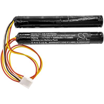 Ersatzakku - CS-CRT602SL - Crestron TST-600 / LI-CRXCRST1S4P - 3,7 Volt 3200mAh