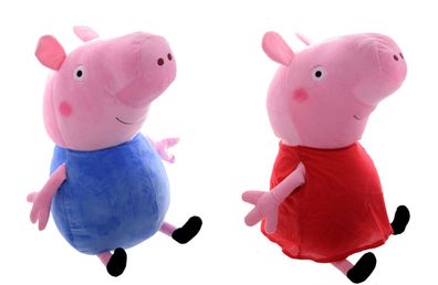 Play by Play Peppa Wutz Plüschfigur (28cm) Plüschtier Stofftier George Kinder