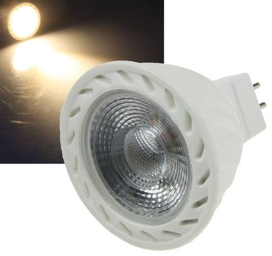 LED Strahler MR16 "H60 COB" 1 COB, 3000k, 500lm, 12V/7W, warmweiß