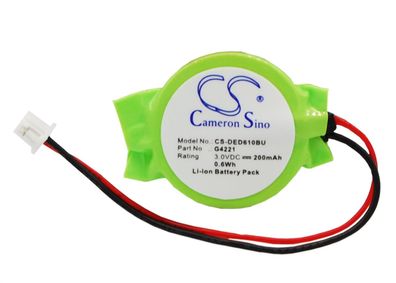 Ersatzakku - CS-DED610BU - DELL Inspiron 9200 / 0G4221 - 3,0 Volt 200mAh Li-Ion