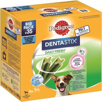 Pedigree Denta Stix Daily Fresh MP kleine Hunde 140 St. (0,36€/Stk.)