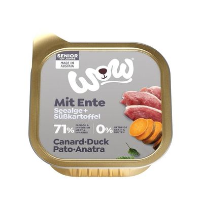 WOW Dog Senior Ente 22 x 150g (15,12€/kg)