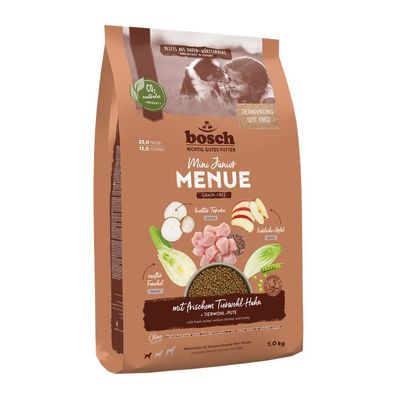 Bosch Dog HPC Menue Mini Junior mit Tierwohl-Huhn 5 x 1 kg (11,98€/kg)