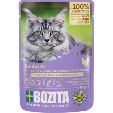 Bozita Senior 8+ Extra chicken in sauce 24 x 85g (24,46€/kg)