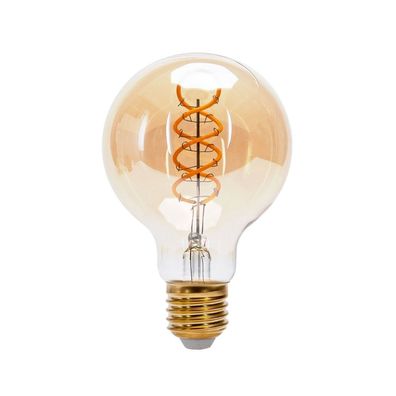 4w E27 LED Retro Vintage Nostalgie Spiralen Filament Leuchtmittel Bernstein G80|Ø8