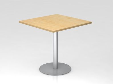 Hammerbacher Bistro Stehtisch Beistelltisch Besprechungstisch 88 silber 80 x 80 cm