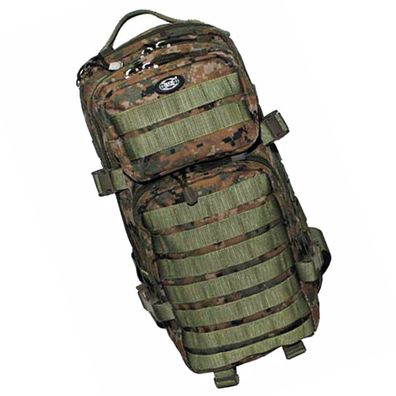 MFH US Rucksack Assault I, Outdoor Rucksack digital woodland, 30 Liter