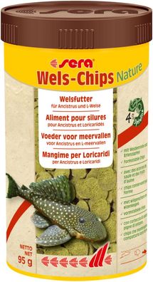 Sera Wels Chips Nature 250ml Futter für Welse L-Welse