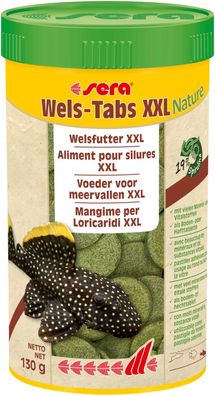 Sera Wels Tabs XXL Nature 250ml Futter für Welse L-Welse