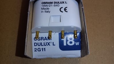 Osram DuLux L 18w/21-840 Made in iTaLy CE 2g11 4-Stift-Lampe 22cm Länge