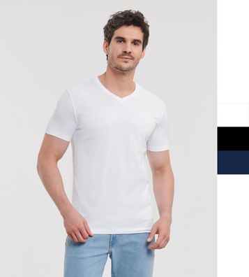 Russell Pure Organic Men's Pure Organic V-Neck Tee R-103M-0