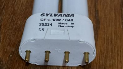 SyLvania CF-L 18w / 840 25234 Made in Germany CE 22 cm Länge 4 MetaLL-Stifte