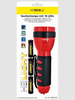 Taschenlampe mit 10 LEDs