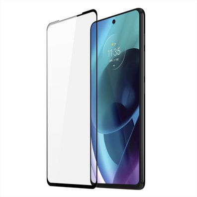 10D Schutz Glas kompatibel mit Motorola Moto G71 5G Curved Panzer Folie Vollständi