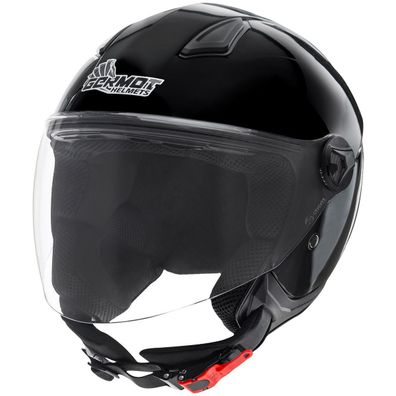 Germot Motorrad Helm GM 196 Jethelm Black