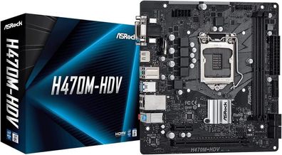 ASRock MB Intel 1200 H470M-HDV 90-MXBG50-A0UAYZ