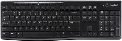 Logitech K270 Kabellose Tastatur, 2.4 GHz Verbindung via Unifying USB-Empfänger