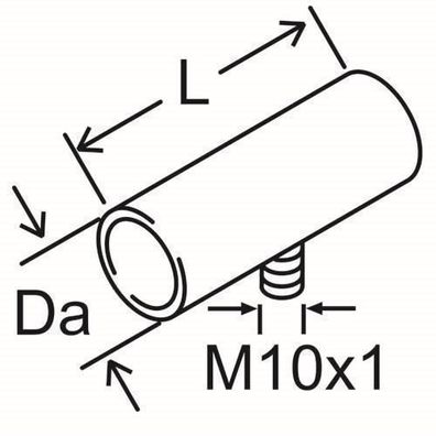 Webasto Verbindungsrohr D24 L=50, Edelstahl 1319937A