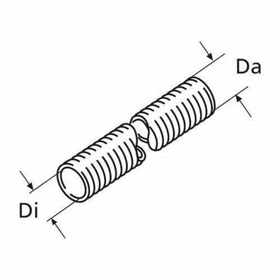 Webasto Abgas Flexrohr inox Edelstahl, 2-lagig 38 1321539A