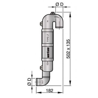 Vetus Schwanenhals LT45 Wlocklt45