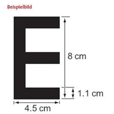 Plastimo Buchstabe K, 8 cm, schwarz, RIB 59148