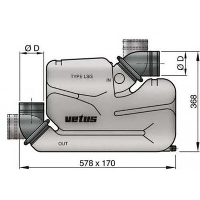 Vetus Wassersammler LSG90 LSG90