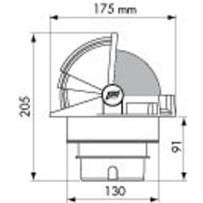 Vetus Schlauchanschluß gebogen 13mm f. starr RT13B