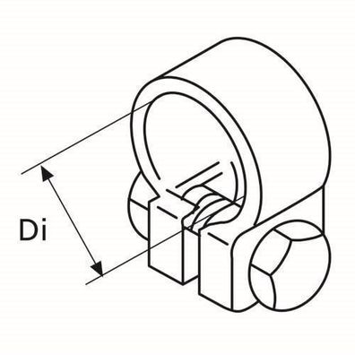 Webasto Rohrklemme, D27-30, Edelstahl 1320220A