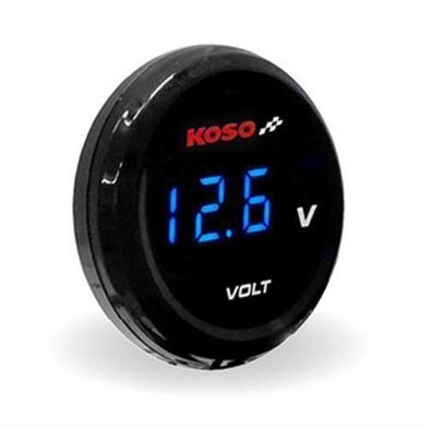 NEU KOSO Coin Voltmeter blaue Anzeige BA067B00