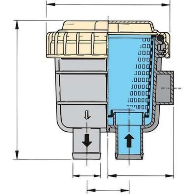 Vetus FTR330 Wasserfilter 19,1mm FTR330/19