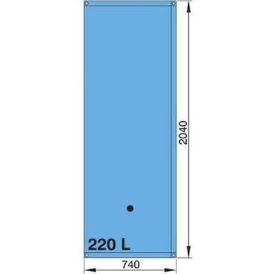 Vetus flexibler Wassertank 220 Liter TANKW220