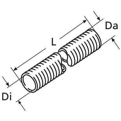 Webasto Flexrohr D14,5 Waermeschutzschlauch GA-A, 1321585B