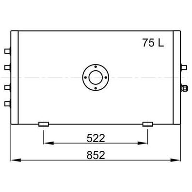 Vetus Doppelspiral Warmwasserboiler 75 Ltr. WHT075