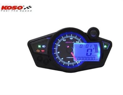 RX1N GP Style BA011210 Koso Tachometer schwarz/blau beleuchtet ABE deutsch