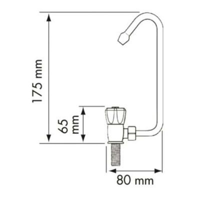 Plastimo Kaltwasserhahn DREH UND Klappbar 39462