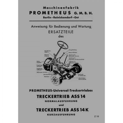 Prometheus Trecker ASS 14 & 14K Wartung Bedienungsanleitung Ersatzteilliste