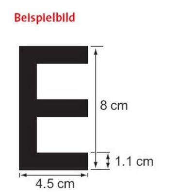 Plastimo Buchstabe A, 8cm, schwarz, RIB 59138