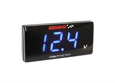 Koso BA024B00 Volt Meter SUPER SLIM blau,