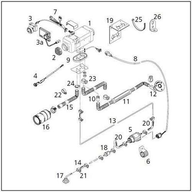 Webasto Air Top 2000 STC Marine 12 V Diesel 9032164C