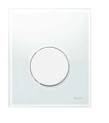 TECE loop WC-Betätigungsplatte Glas weiss, 9240650