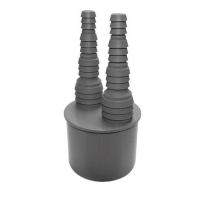 Airfit Doppelschlauchnippel aus PP, 8 - 19 mm (einfach passend abschneiden), für
