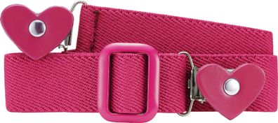 Playshoes Kinder Elastik-Gürtel Herz-Clip Pink