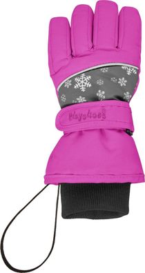 Playshoes Kinder Finger-Handschuh Schneeflocken Pink