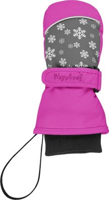 Playshoes Kinder Handschuh Fäustling Schneeflocken Pink