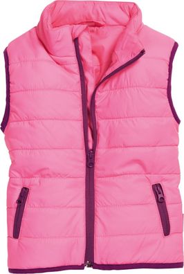 Playshoes Kinder Weste Steppweste Uni Pink