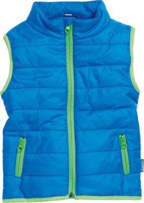 Playshoes Kinder Weste Steppweste Uni Blau