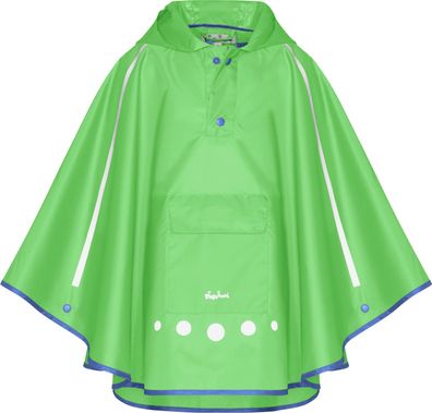 Playshoes Kinder Regenponcho faltbar grün