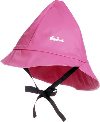 Playshoes Kinder Regenmütze, Baumwollfutter pink