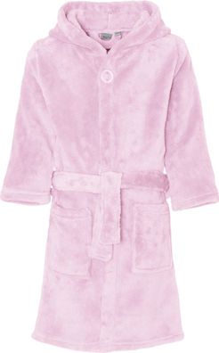 Playshoes Kinder Fleece-Bademantel Uni Rosa