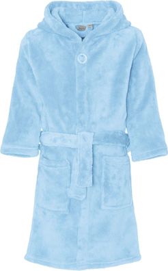 Playshoes Kinder Fleece-Bademantel Uni Bleu